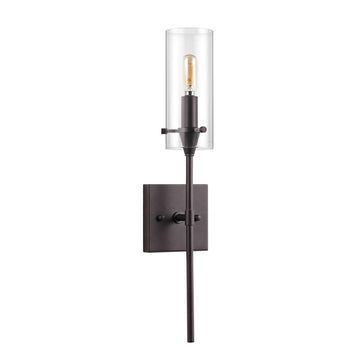 Cato Bohemian Farmhouse Iron/Glass LED Vanity - JONATHAN Y